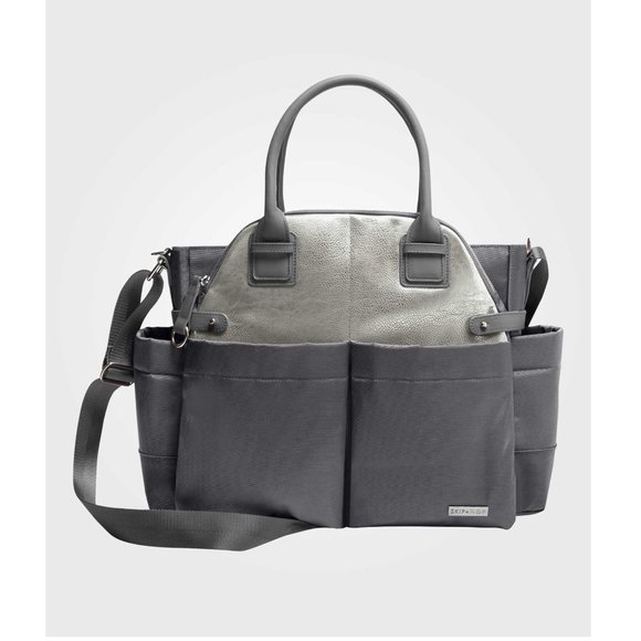 Chelsea Downtown Chic Diaper Bag, Charcoal Shimmer - Picture 2 of 4